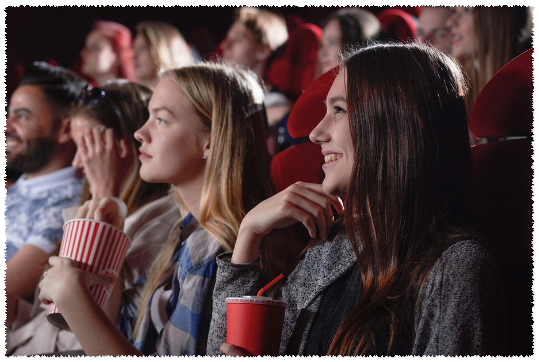 Статья на немецком языке с переводом и упражнениями. В кино. Im Kino.